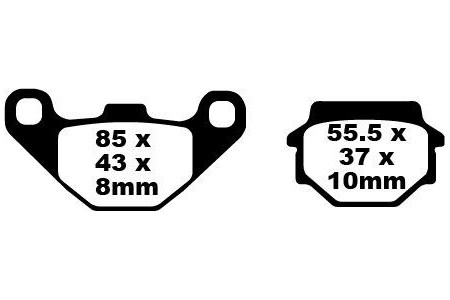 Jeu de plaquettes de frein EBC SFA067 SFA067HH,SFAC067 Utilisation Ville et Route