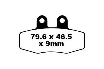 Set of EBC brake pads Performance Intensive Use FA132R