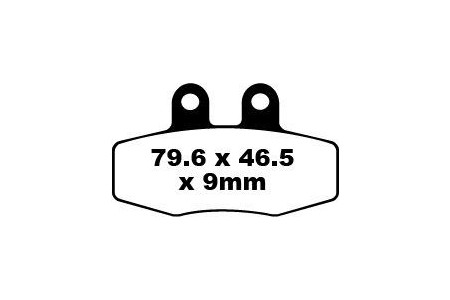 Set of EBC brake pads Performance Intensive Use FA132R