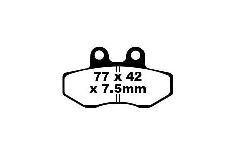 Coppia pastiglie freno EBC FA167 Utilizzo strada