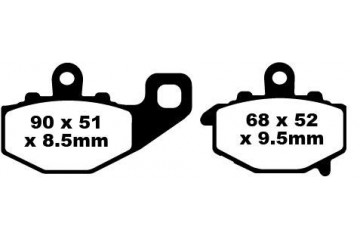 Jeu de plaquettes de frein EBC FA192 FA192HH Utilisation Route