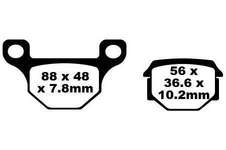 Set of EBC brake pads City and Road use SFA093