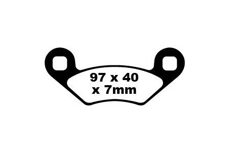 Jeu de plaquettes de frein EBC Performance FA159R Utilisation Intensive