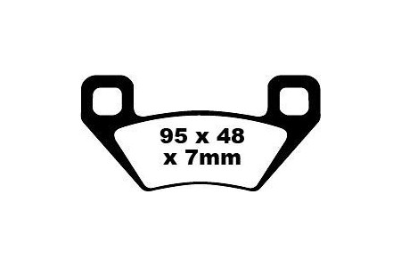 Jeu de plaquettes de frein EBC Performance FA395R Utilisation Intensive
