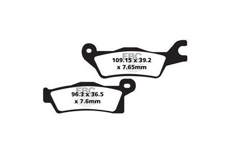 Jeu de plaquettes de frein EBC Performance FA618R Utilisation Intensive