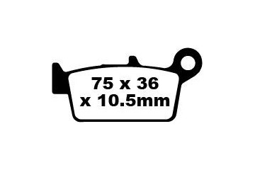 Jeu de plaquettes de frein EBC Performance MXS131 Utilisation Intensive