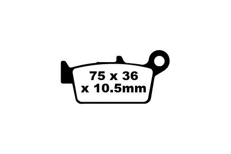 Jeu de plaquettes de frein EBC Performance MXS131 Utilisation Intensive