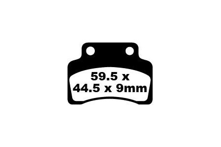 Jeu de plaquettes de frein EBC SFA235 Utilisation Ville et Route