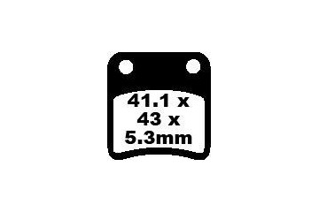 Jeu de plaquettes de frein EBC SFA257/2 Utilisation Ville et Route