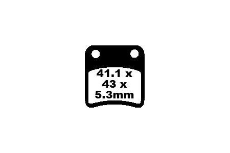 Jeu de plaquettes de frein EBC SFA257/2 Utilisation Ville et Route