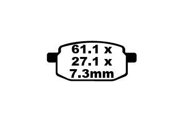 Jeu de plaquettes de frein EBC SFA169 SFA169HH Utilisation Ville et Route