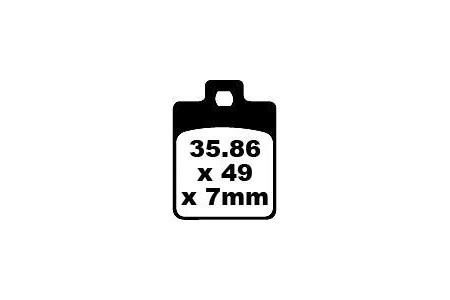 Jeu de plaquettes de frein EBC SFA260 SFA260HH,SFAC260 Utilisation Ville et Route