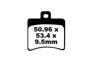 Jeu de plaquettes de frein EBC SFA298 SFA298HH Utilisation Ville et Route