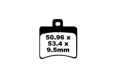 Jeu de plaquettes de frein EBC SFA298 SFA298HH Utilisation Ville et Route