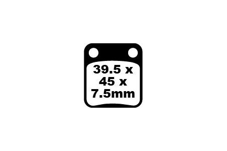Jeu de plaquettes de frein EBC Performance MXS054 Utilisation Intensive