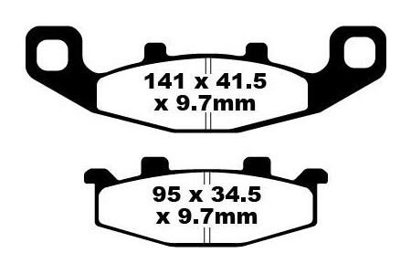 Jeu de plaquettes de frein EBC FA129HH FA129HH Utilisation Route