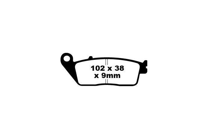 Jeu de plaquettes de frein EBC FA142V Utilisation Route