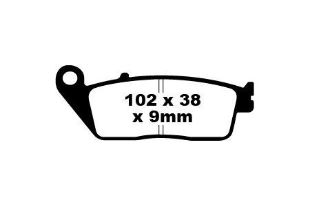 Jeu de plaquettes de frein EBC FA142V Utilisation Route