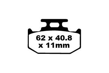 Jeu de plaquettes de frein EBC Performance FA152R MXS152 Utilisation Intensive