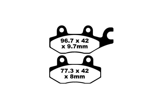 Coppia pastiglie freno EBC Prestazioni FA165R Utilizzo intensivo Coppia pastiglie freno EBC Prestazioni FA165R Utilizzo intensivo