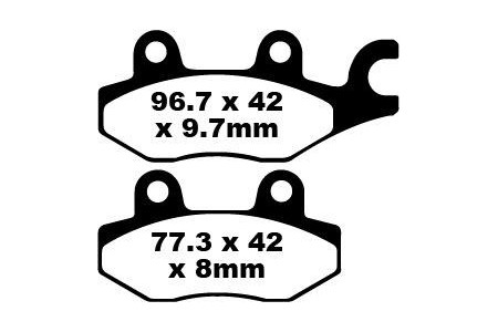 Set of EBC brake pads Performance Intensive Use FA165R