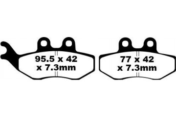 Jeu de plaquettes de frein EBC FA194HH Utilisation Route