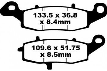 Jeu de plaquettes de frein EBC FA231HH Utilisation Route