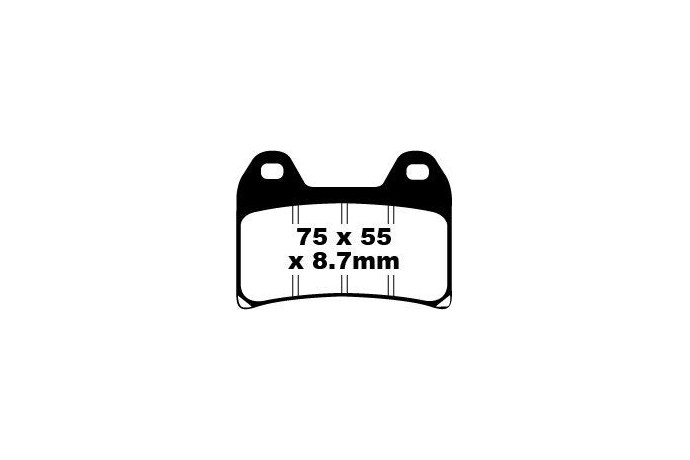 Jeu de plaquettes de frein EBC FA244V Utilisation Route