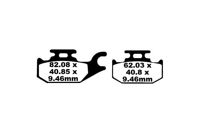 Jeu de plaquettes de frein EBC FA307TT Utilisation Route