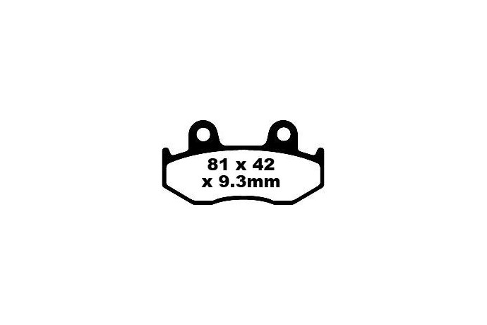 Set of EBC brake pads City and Road use SFA323/2 Set of EBC brake pads City and Road use SFA323/2