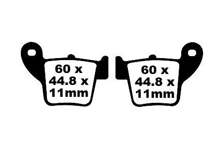 Jeu de plaquettes de frein EBC Performance FA346R MXS346 Utilisation Intensive