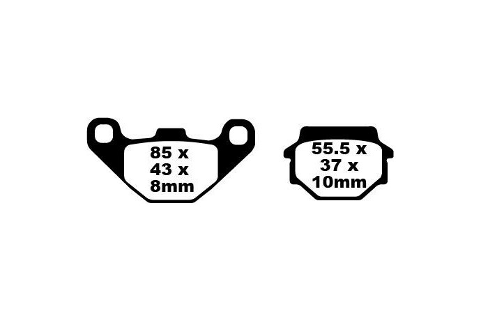 Set of EBC brake pads City and Road use SFA067 SFA067HH,SFAC067
