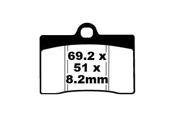 Jeu de plaquettes de frein EBC FA095 FA095V Utilisation Route