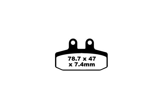 EBC Bremsbelagsatz Verwendung Stadt und Straße SFA256 SFA256HH,SFAC256
