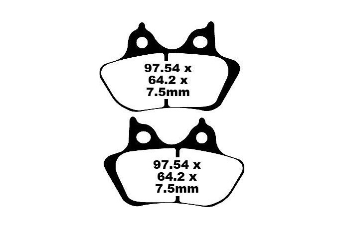 Jeu de plaquettes de frein EBC FA400 FA400V Utilisation Route Jeu de plaquettes de frein EBC FA400 FA400V Utilisation Route