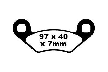 Jeu de plaquettes de frein EBC Performance FA159R Utilisation Intensive