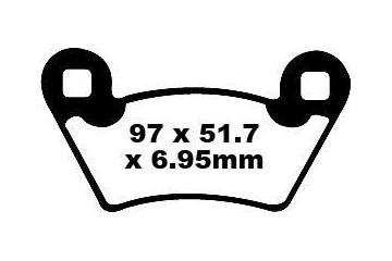 Set of EBC brake pads Performance Intensive Use FA354R