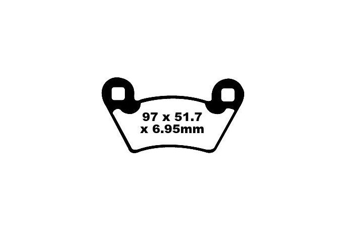 Set of EBC brake pads Performance Intensive Use FA354R Set of EBC brake pads Performance Intensive Use FA354R