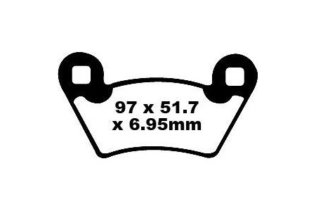 Set of EBC brake pads Performance Intensive Use FA354R