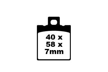 Jeu de plaquettes de frein EBC FA047V Utilisation Route