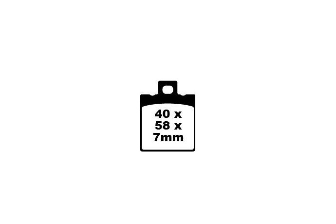 Jeu de plaquettes de frein EBC FA047V Utilisation Route