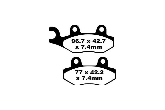 Jeu de plaquettes de frein EBC Performance MXS135 Utilisation Intensive
