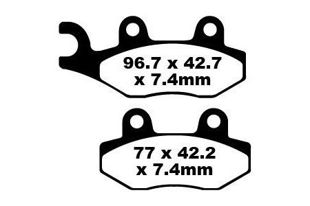 Jeu de plaquettes de frein EBC Performance MXS135 Utilisation Intensive