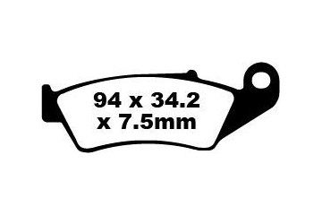 Jeu de plaquettes de frein EBC Performance MXS185 Utilisation Intensive