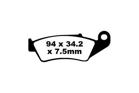 Jeu de plaquettes de frein EBC Performance MXS185 Utilisation Intensive