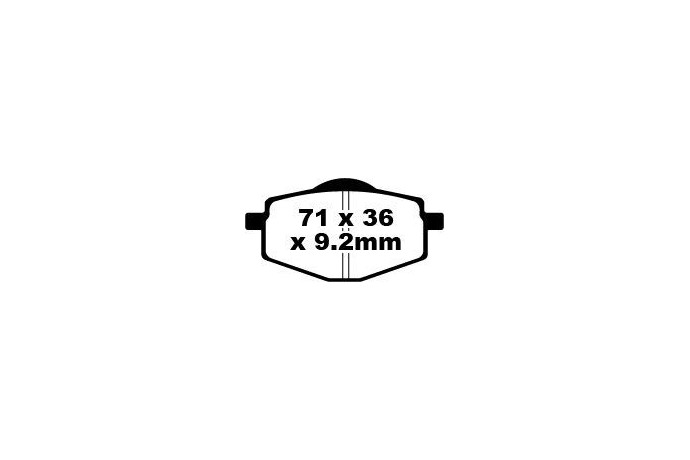 Jeu de plaquettes de frein EBC SFAC101 SFA101HH Utilisation Ville et Route Jeu de plaquettes de frein EBC SFAC101 SFA101HH Utilisation Ville et Route