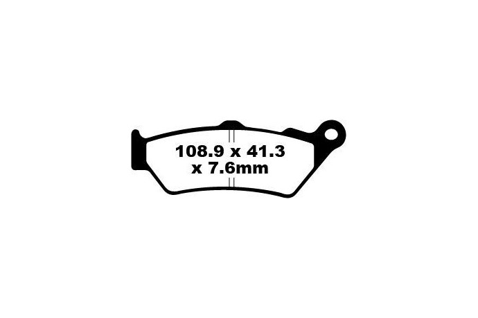 Jeu de plaquettes de frein EBC SFA209/2 SFA209/2HH Utilisation Ville et Route