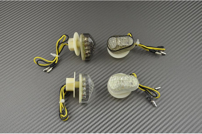 Pareja de intermitentes LED delanteros gota de agua Yamaha R1 02/14 &  R6 03/16