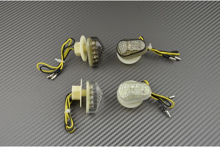 Paire de clignotants avant goutte d'eau Yamaha R1 02/14 &  R6 03/16