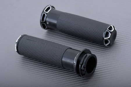 Pair of Hand Grips with twistgrip for 25 mm Handlebar
